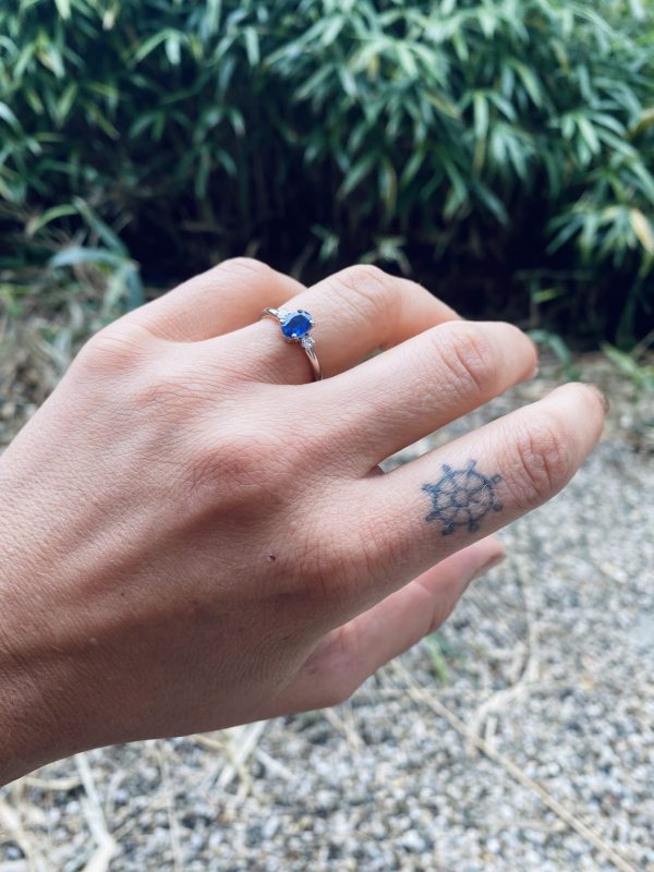 Diana Diamond Sapphire Ring - Afbeelding 2