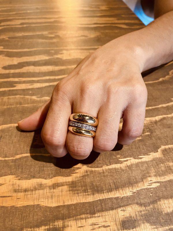Big & Bold Chunky Donut Ring 18k Gold - Afbeelding 3