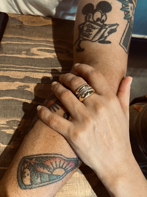 Big & Bold Chunky Donut Ring 18k Gold - Afbeelding 5