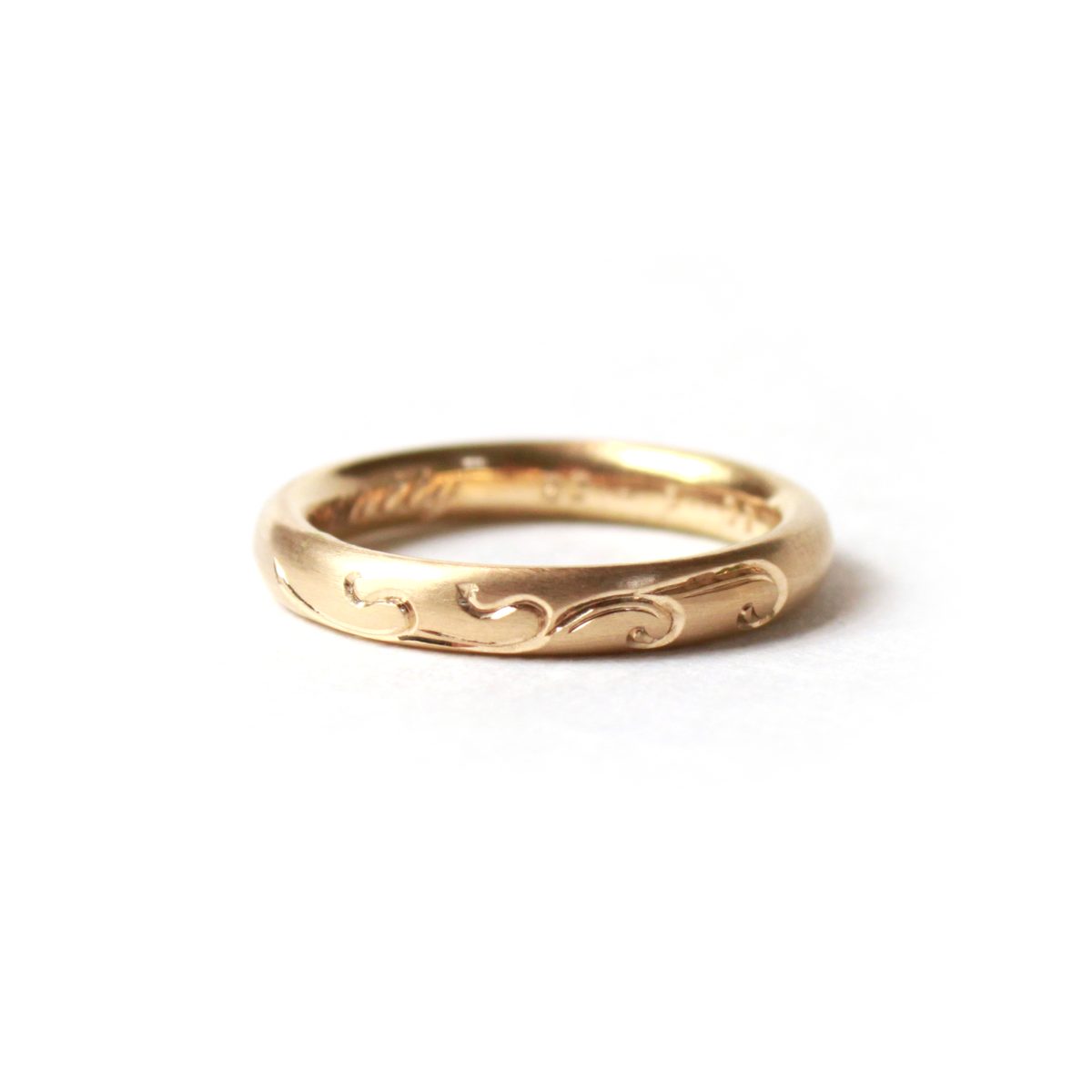 "Art Nouveau" Wedding Band