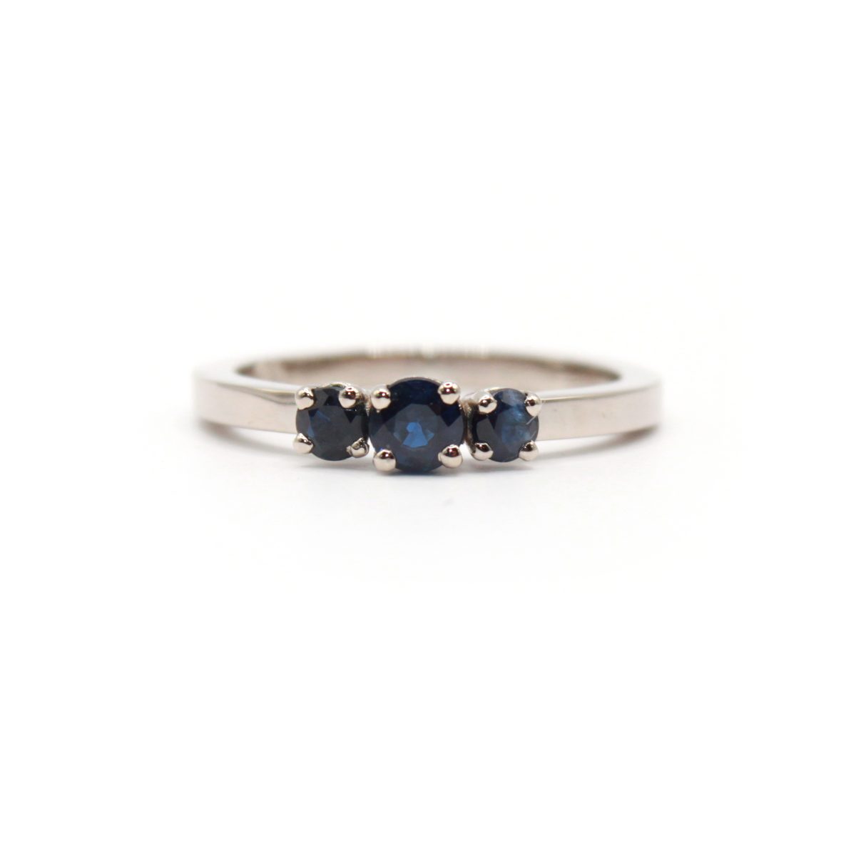 Triple Blue Sapphire Ring