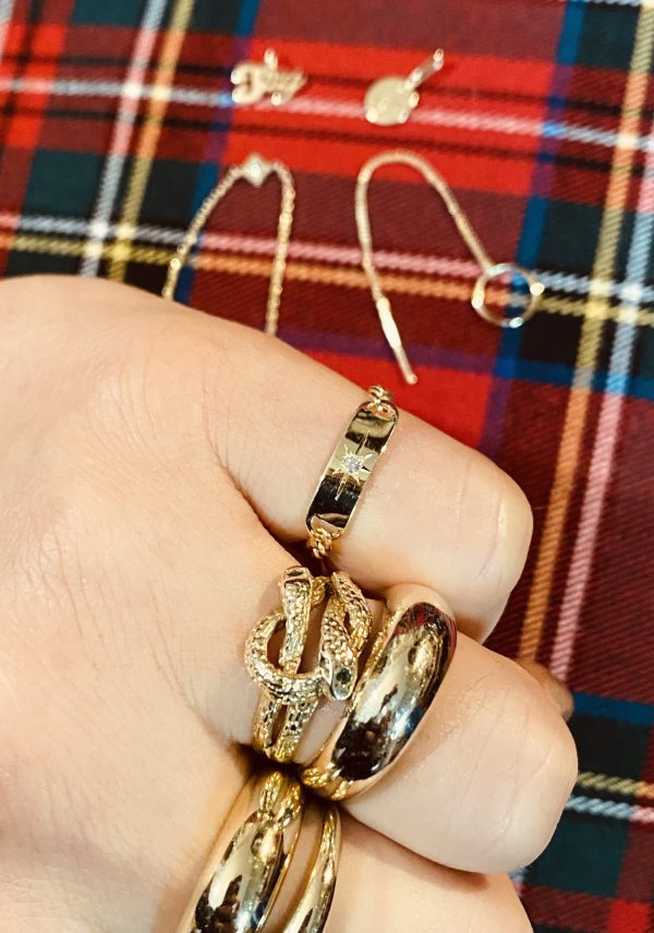 Chain Plate Diamond Ring - Afbeelding 4