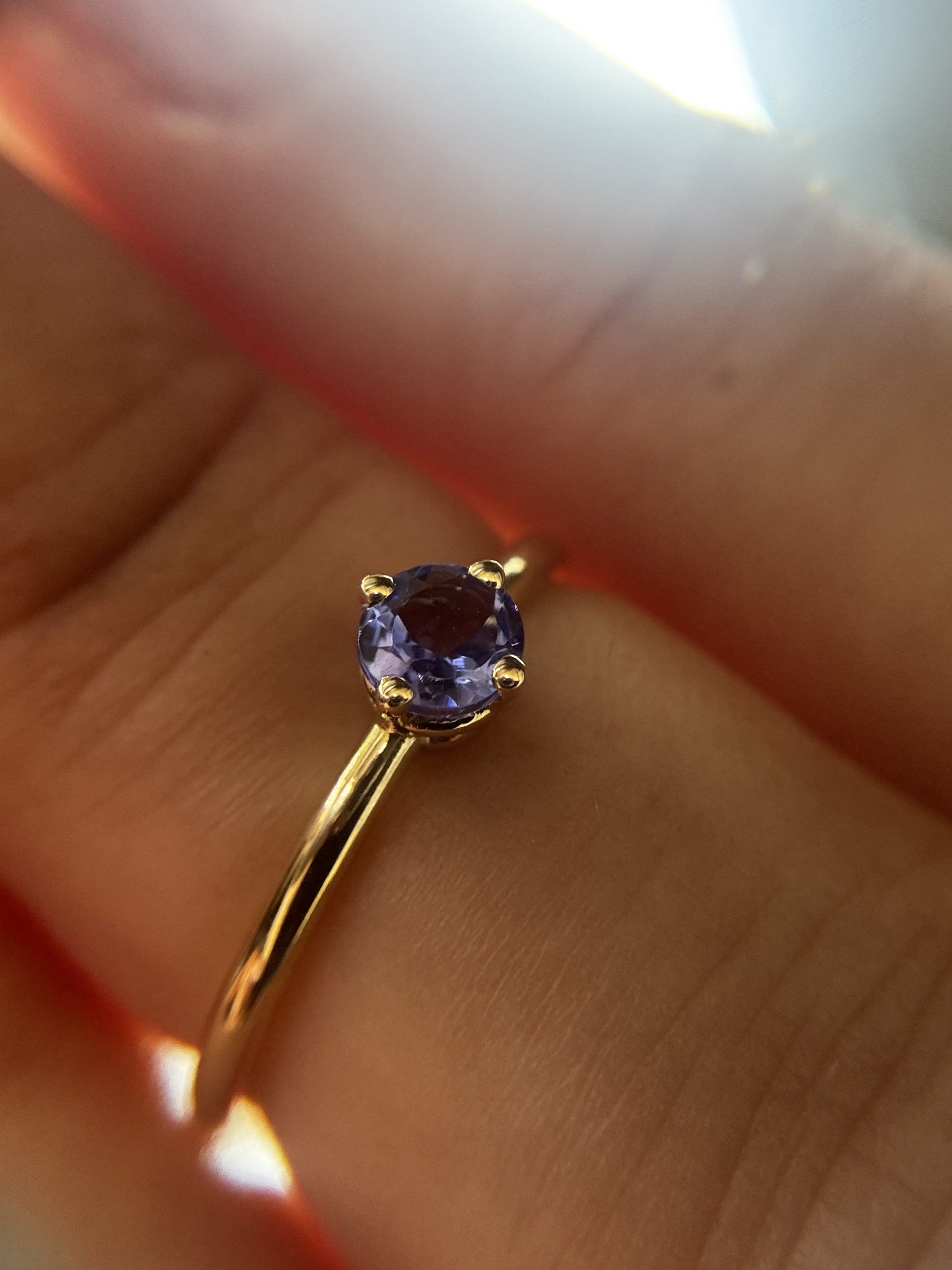 Tanzanite Solitair Ring - Afbeelding 4