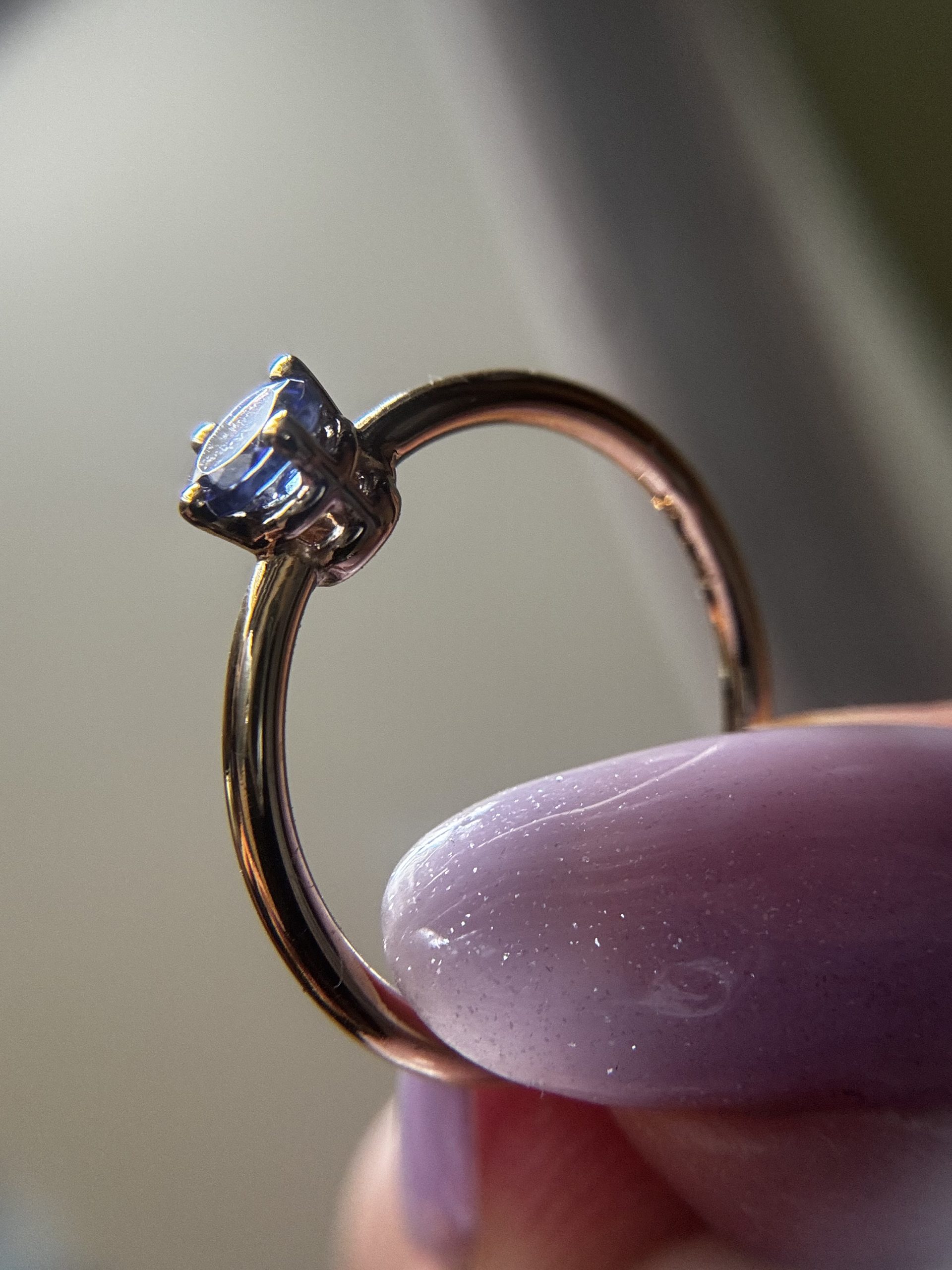 Tanzanite Solitair Ring - Afbeelding 10