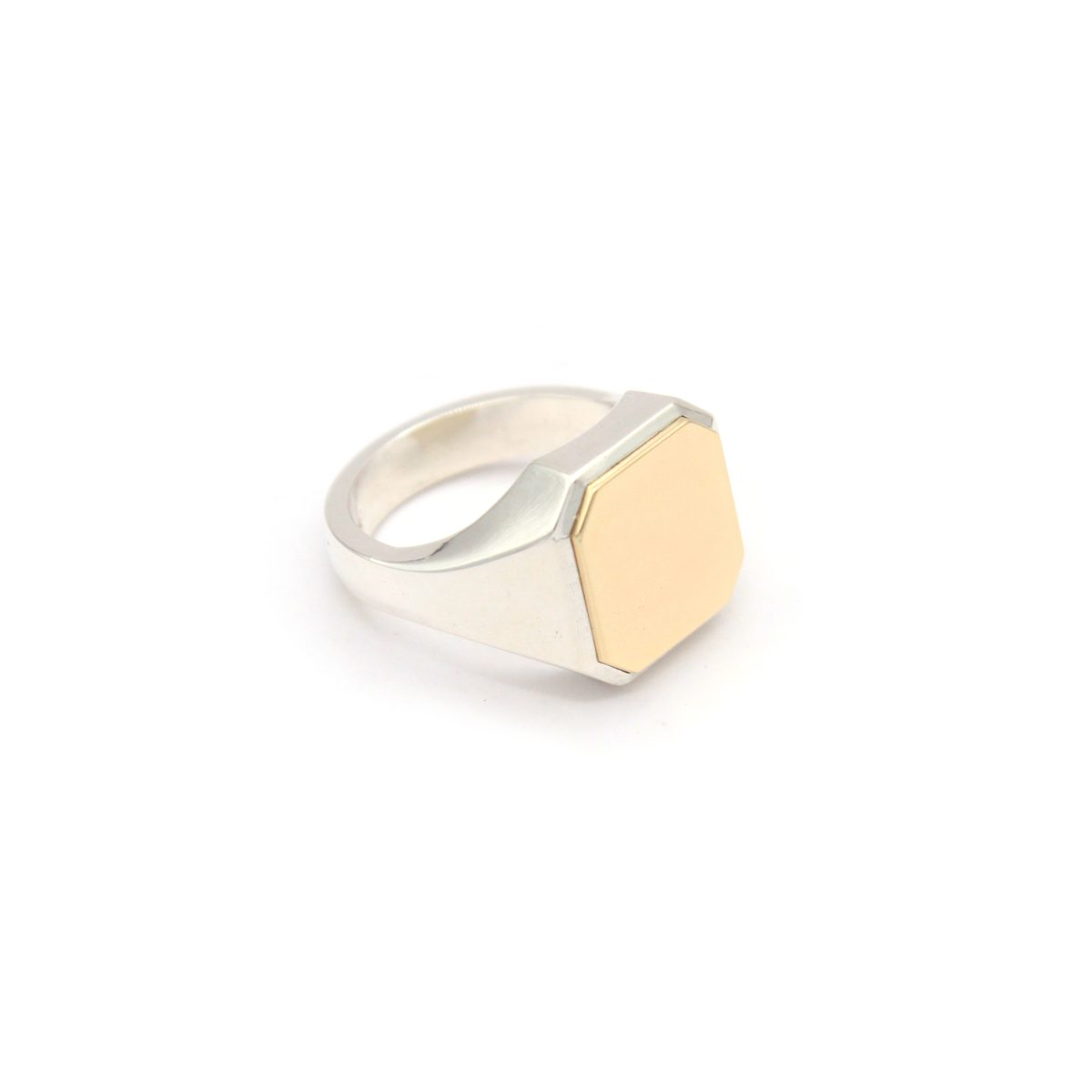 Silver & Gold Signet ring