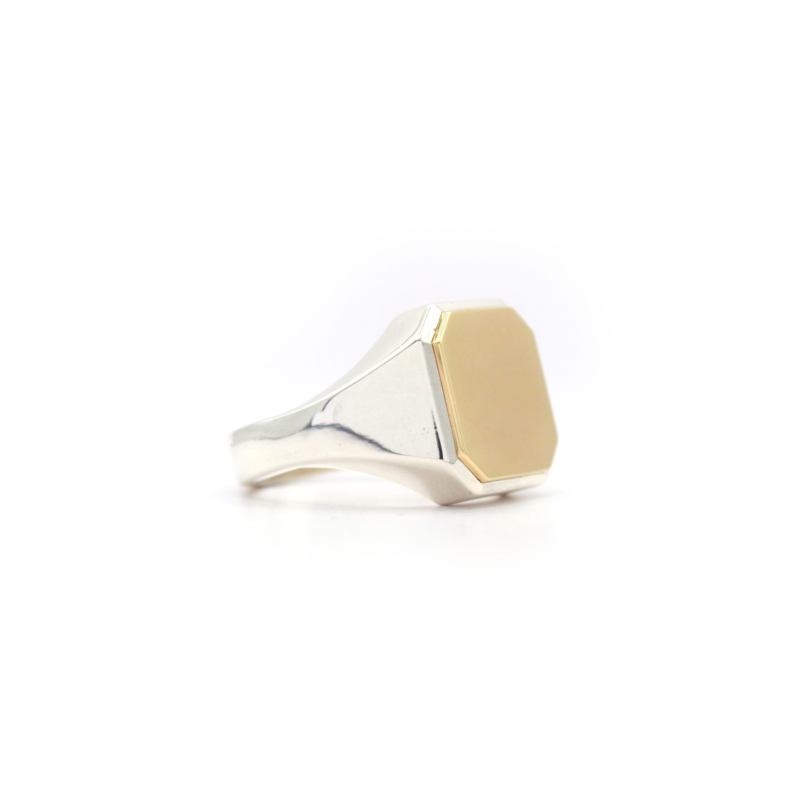 Silver & Gold Signet ring - Afbeelding 8